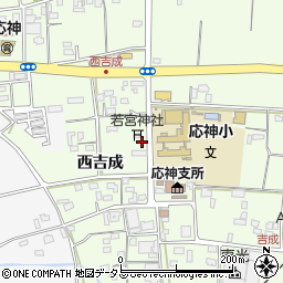 西吉成集会所周辺の地図