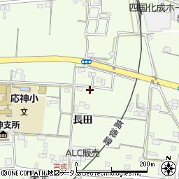 徳島県徳島市応神町吉成長田42周辺の地図