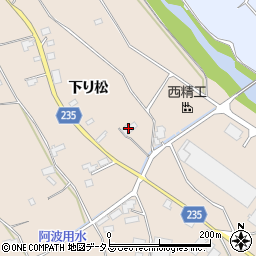 徳島県阿波市土成町宮川内下り松45周辺の地図