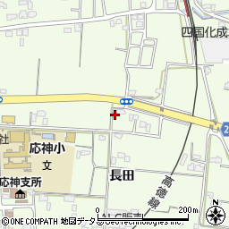 徳島県徳島市応神町吉成長田49周辺の地図