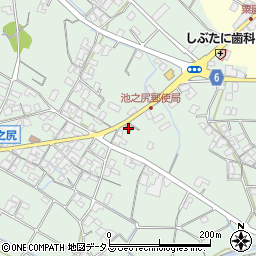 観音寺池之尻郵便局周辺の地図