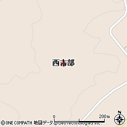 山口県宇部市西吉部周辺の地図