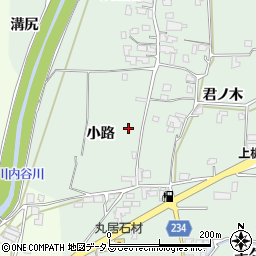 徳島県板野郡上板町西分小路周辺の地図