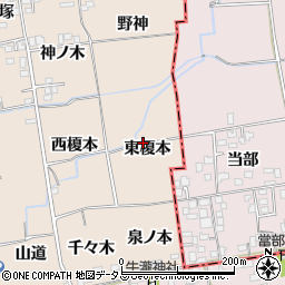徳島県板野郡上板町椎本東榎本周辺の地図