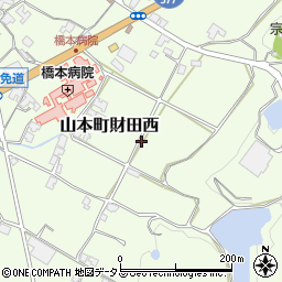 香川県三豊市山本町財田西周辺の地図