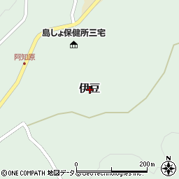 東京都三宅島三宅村伊豆周辺の地図