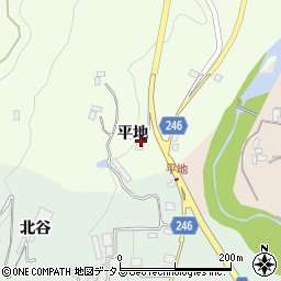 徳島県阿波市市場町犬墓平地21周辺の地図