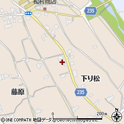 徳島県阿波市土成町宮川内下り松周辺の地図