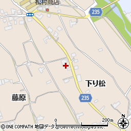 徳島県阿波市土成町宮川内（下り松）周辺の地図