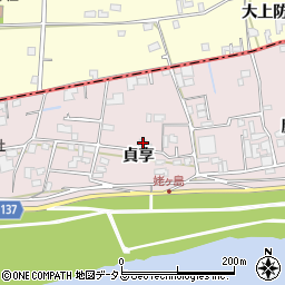 徳島県板野郡藍住町東中富貞享周辺の地図