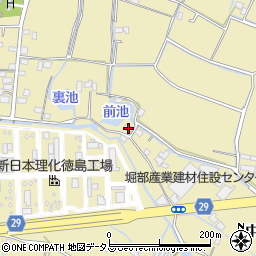 徳島県徳島市川内町中島88周辺の地図