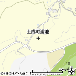徳島県阿波市土成町浦池852周辺の地図
