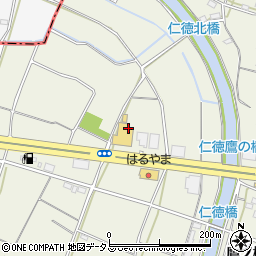 徳島県徳島市応神町西貞方仁徳周辺の地図