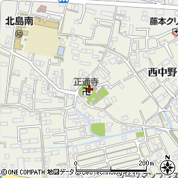 正通寺周辺の地図