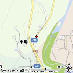 徳島県阿波市市場町犬墓平地119周辺の地図