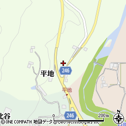 徳島県阿波市市場町犬墓平地121周辺の地図