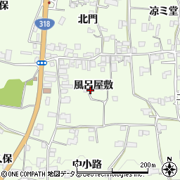 徳島県阿波市土成町吉田風呂屋敷周辺の地図