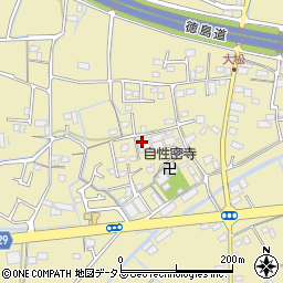 徳島県徳島市川内町（大松）周辺の地図