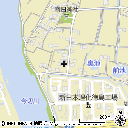 徳島県徳島市川内町中島253周辺の地図