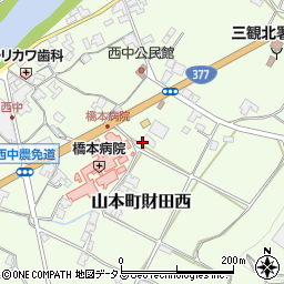 香川県三豊市山本町財田西688周辺の地図