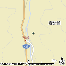 和歌山県有田郡有田川町彦ケ瀬183周辺の地図
