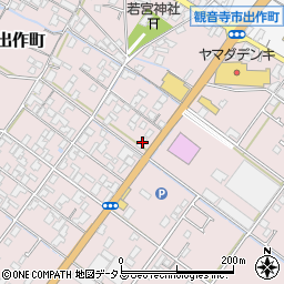 香川県観音寺市出作町372周辺の地図