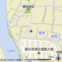 徳島県徳島市川内町中島215周辺の地図