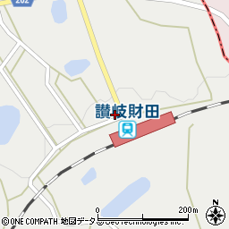 香川県三豊市財田町財田上7281周辺の地図