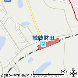 香川県三豊市財田町財田上7281周辺の地図