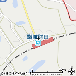 香川県三豊市財田町財田上7281-3周辺の地図