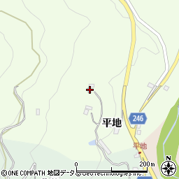 徳島県阿波市市場町犬墓平地68周辺の地図