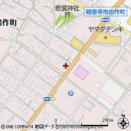 香川県観音寺市出作町371周辺の地図