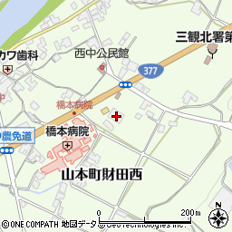 香川県三豊市山本町財田西945周辺の地図