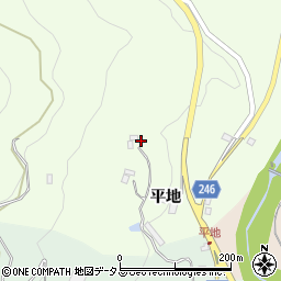 徳島県阿波市市場町犬墓平地67周辺の地図