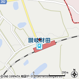 財田駅周辺の地図