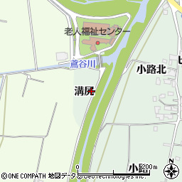 徳島県板野郡上板町西分溝尻周辺の地図