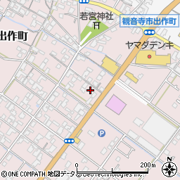 香川県観音寺市出作町370周辺の地図