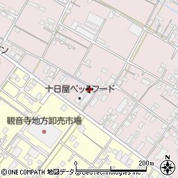 香川県観音寺市出作町207周辺の地図