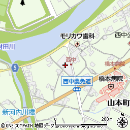 香川県三豊市山本町財田西680周辺の地図