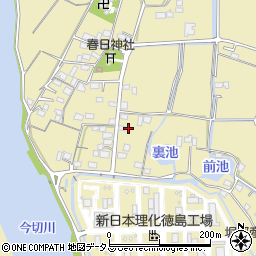 徳島県徳島市川内町中島220周辺の地図