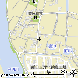 徳島県徳島市川内町中島220-1周辺の地図