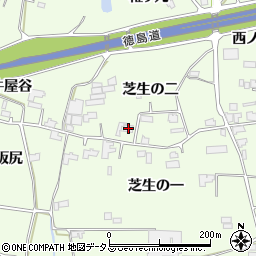 徳島県阿波市土成町吉田芝生の二25周辺の地図
