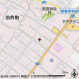 香川県観音寺市出作町366周辺の地図