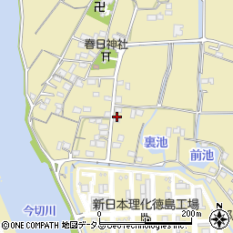 徳島県徳島市川内町中島221周辺の地図