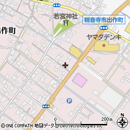 香川県観音寺市出作町354周辺の地図