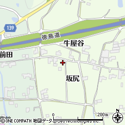 徳島県阿波市土成町吉田坂尻周辺の地図