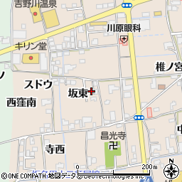 徳島県板野郡上板町椎本坂東周辺の地図