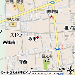 徳島県上板町（板野郡）椎本（坂東）周辺の地図