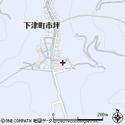 和歌山県海南市下津町市坪周辺の地図