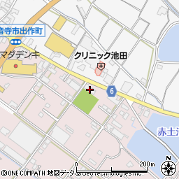 香川県観音寺市出作町1185-1周辺の地図